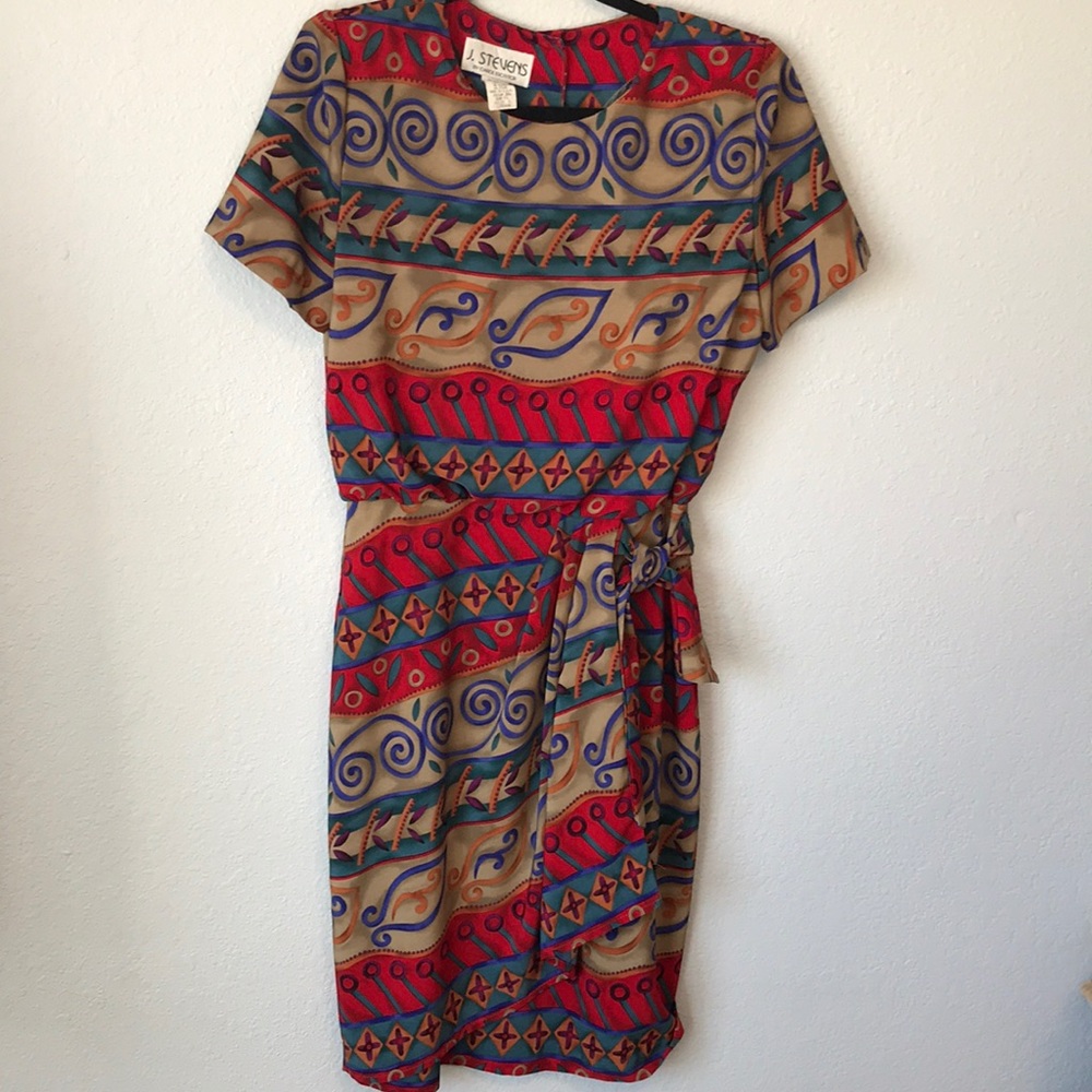 Vintage J Stevens knotted dress